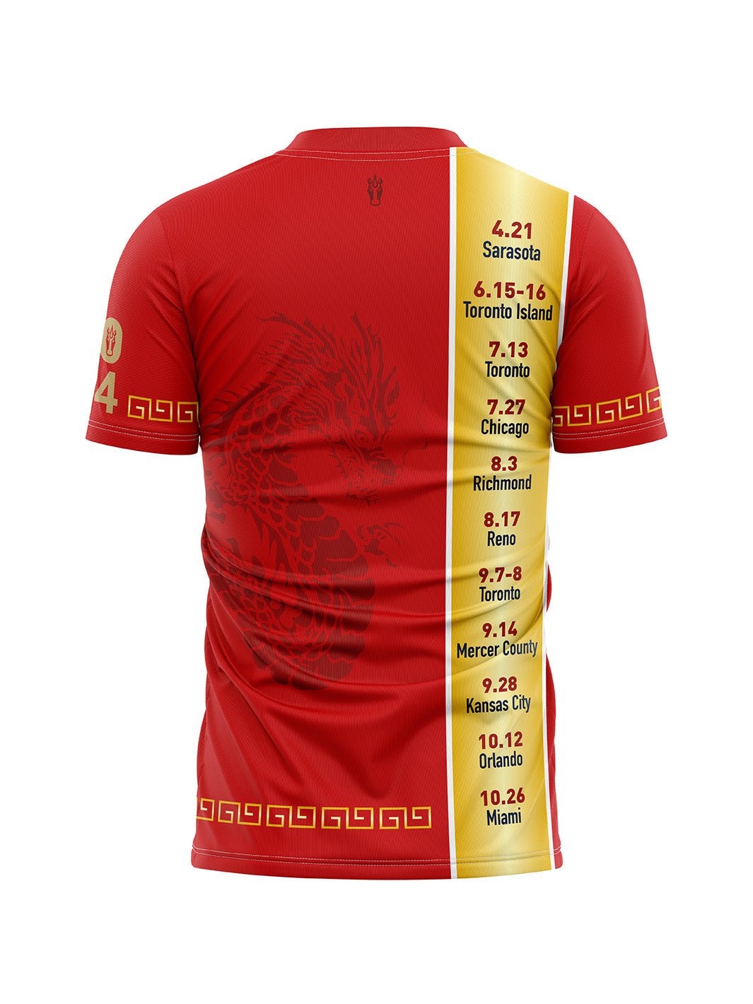 2024 Year of the Dragon - Men's Athletic Jersey Short Sleeves - Oddball Workshop