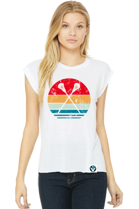 Vancouver Lacrosse | Sunset Flowy Muscle Tee (Women's)