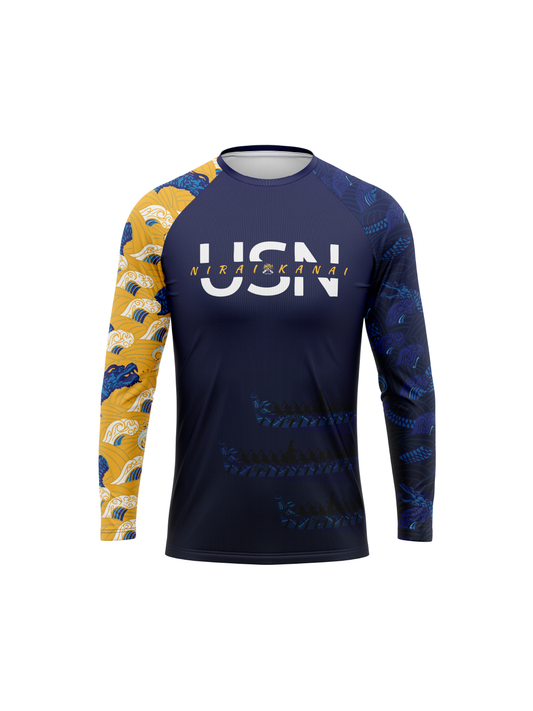 US Navy Dragon Boat Team | H2O Men's Performance Jersey Long Sleeve