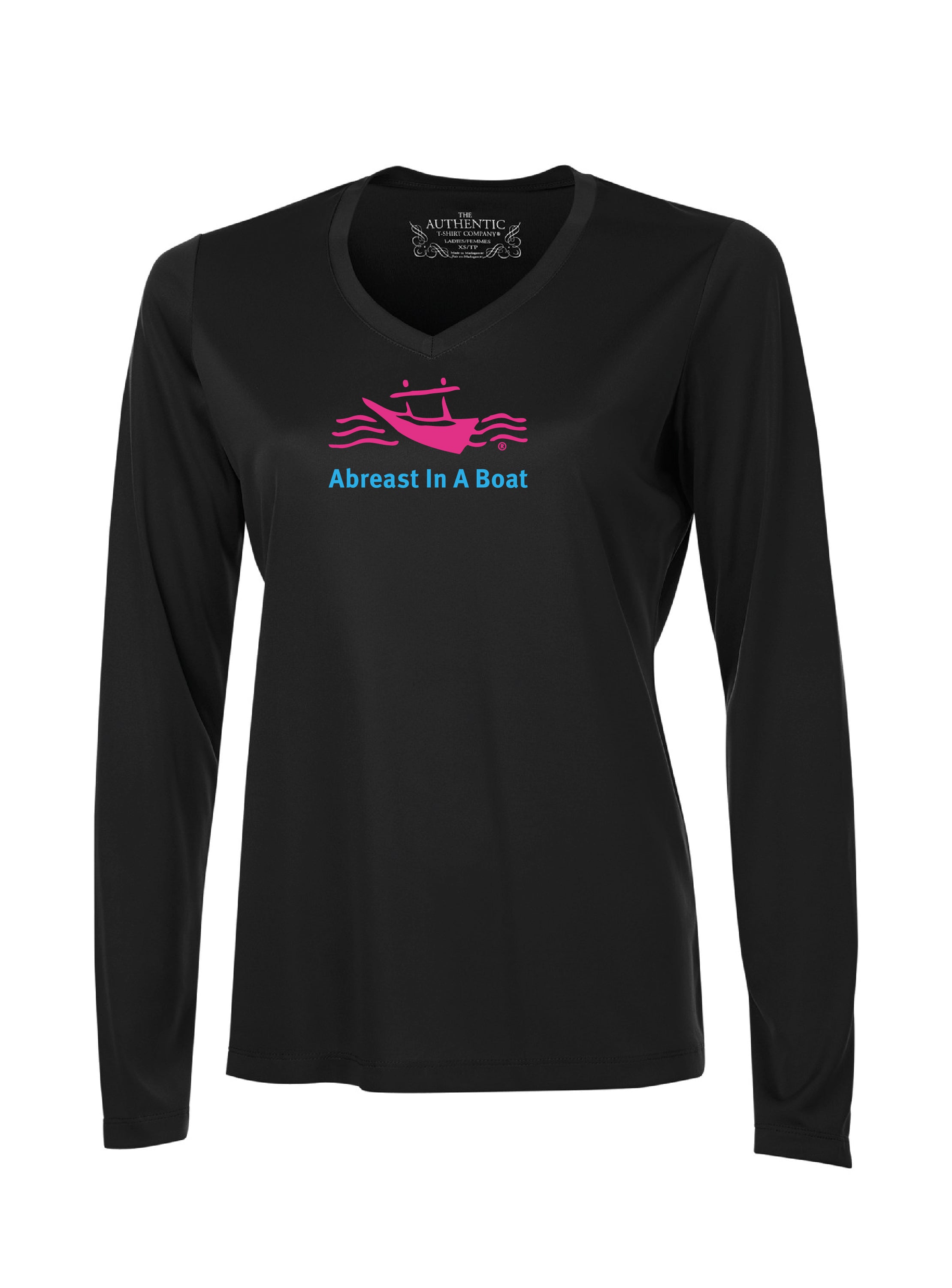AIAB Long Sleeve V-Neck Ladies Technical Tee