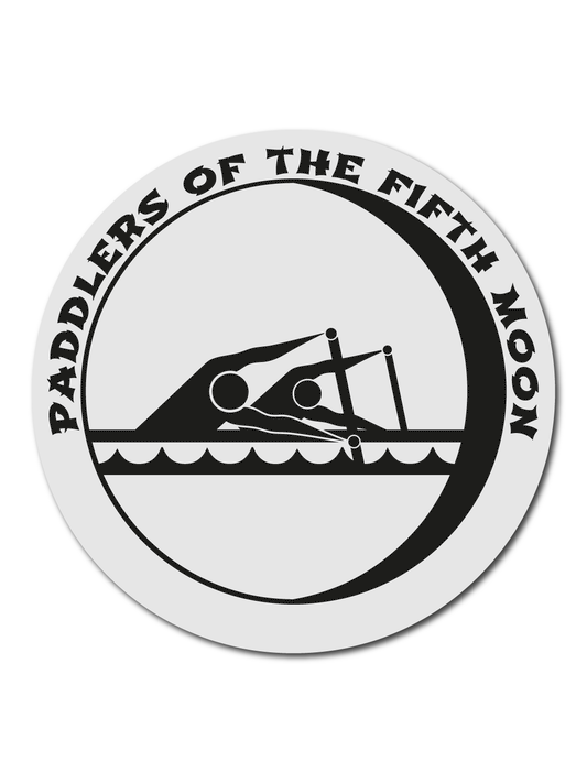 Paddlers of the Fifth Moon | 6" X 6" Sticker