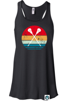 Vancouver Lacrosse | Sunset Flowy Racerback Tank Top (Women's)