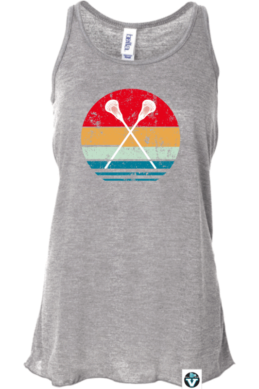 Vancouver Lacrosse | Sunset Flowy Racerback Tank Top (Women's)