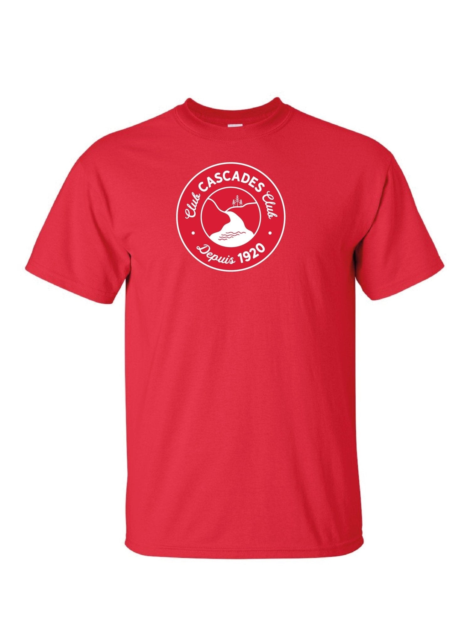 Cascades Club Adult Cotton Tee With 1920 Logo - Oddball Workshop