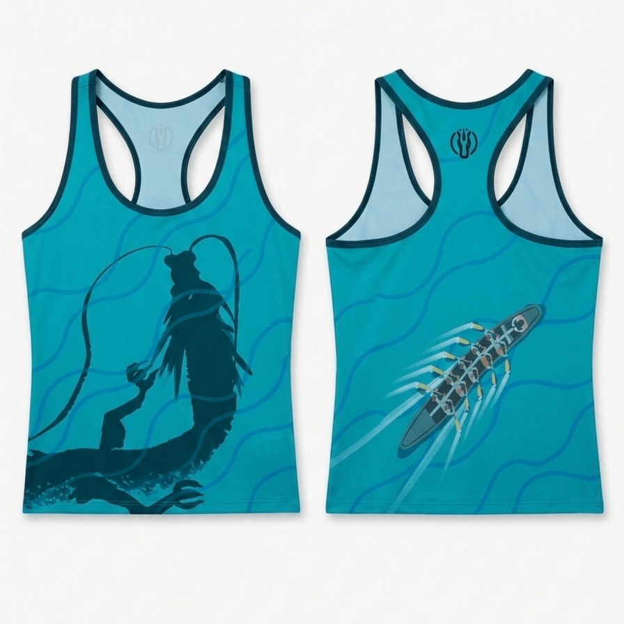 Teal Dragon Flow Women's Relaxed Tank Top - Oddball Workshop