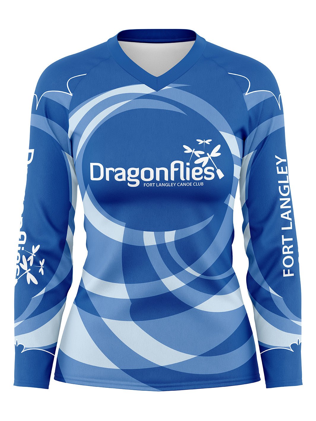 FLCC Dragonflies | Women's Athletic Jersey Long Sleeve - Oddball Workshop