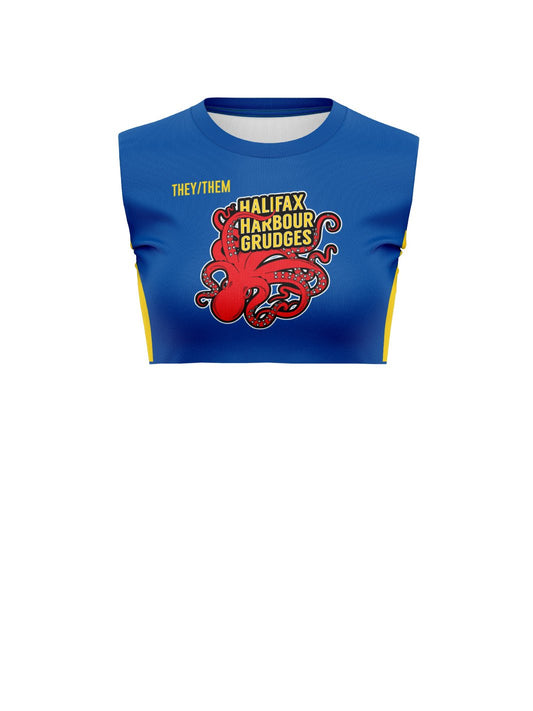 Anchor City RD | Harbour Grudges Women's Prime Sleeveless Top Crewneck Crop - Oddball Workshop