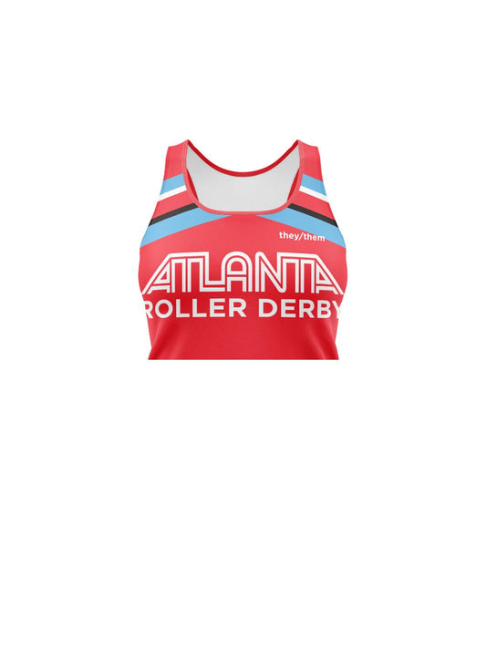 Atlanta Roller Derby Travel Jerseys | Women's Athletic Tank Top Crop - Oddball Workshop