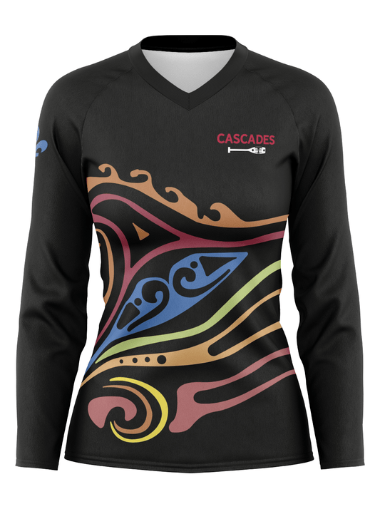 Cascades Club | Women's Athletic Jersey Long Sleeve - Oddball Workshop