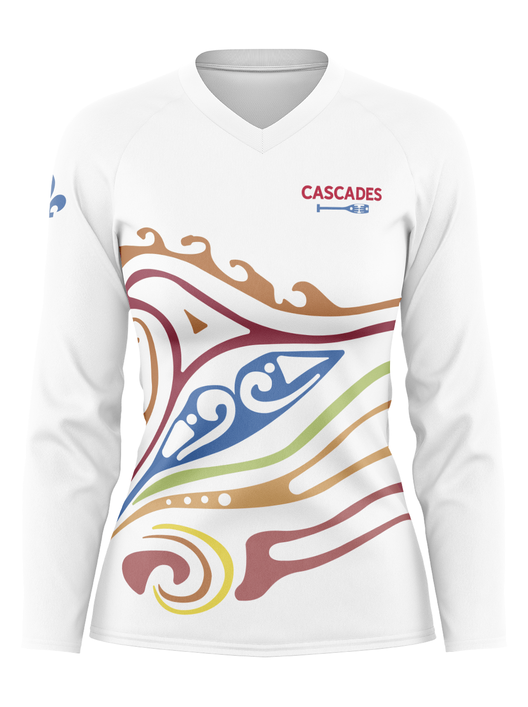 Cascades Club | Women's Athletic Jersey Long Sleeve - Oddball Workshop