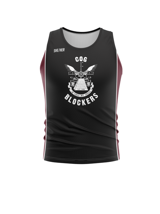 Cog Blockers | Unisex Athletic Tank Top - Oddball Workshop