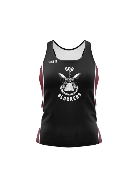 Cog Blockers | Women's Athletic Tank Top - Oddball Workshop