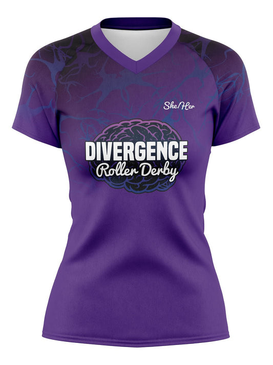 Divergence RD | Women's Athletic Jersey Short Sleeve - Oddball Workshop