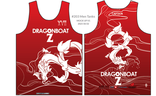 Dragon Boat Z | Men's Athletic Tank Top - Oddball Workshop