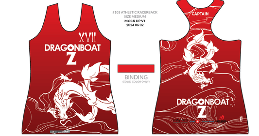 Dragon Boat Z | Women's Athletic Tank Top - Oddball Workshop