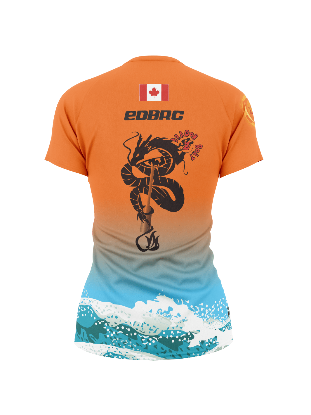 EDBRC Dragon Boat Z | Women's Athletic Jersey Short Sleeve - Oddball Workshop