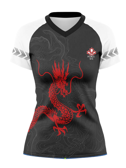 FCRCC Senior C | Red/Black Women's Performance Jersey Short Sleeve - Oddball Workshop