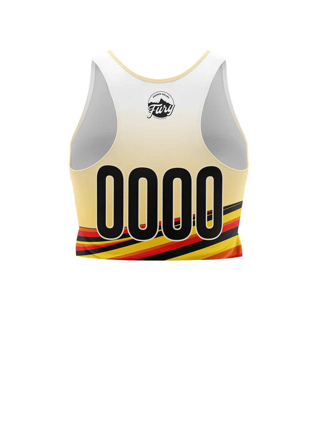Fraser Valley Fury Junior Roller Derby | Women's Athletic Tank Top Crop - Oddball Workshop