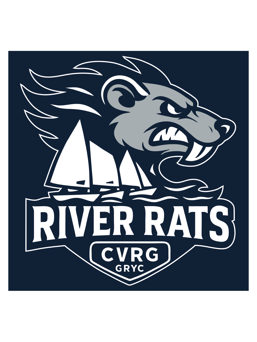 Gatineau River Yacht Club | Sticker 4" X 4" - Oddball Workshop