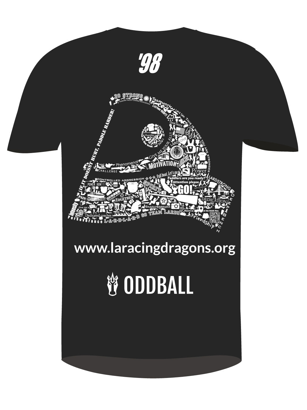 Los Angeles Racing Dragons | H2O Men's Team Jersey Short Sleeve (Practice) - Oddball Workshop