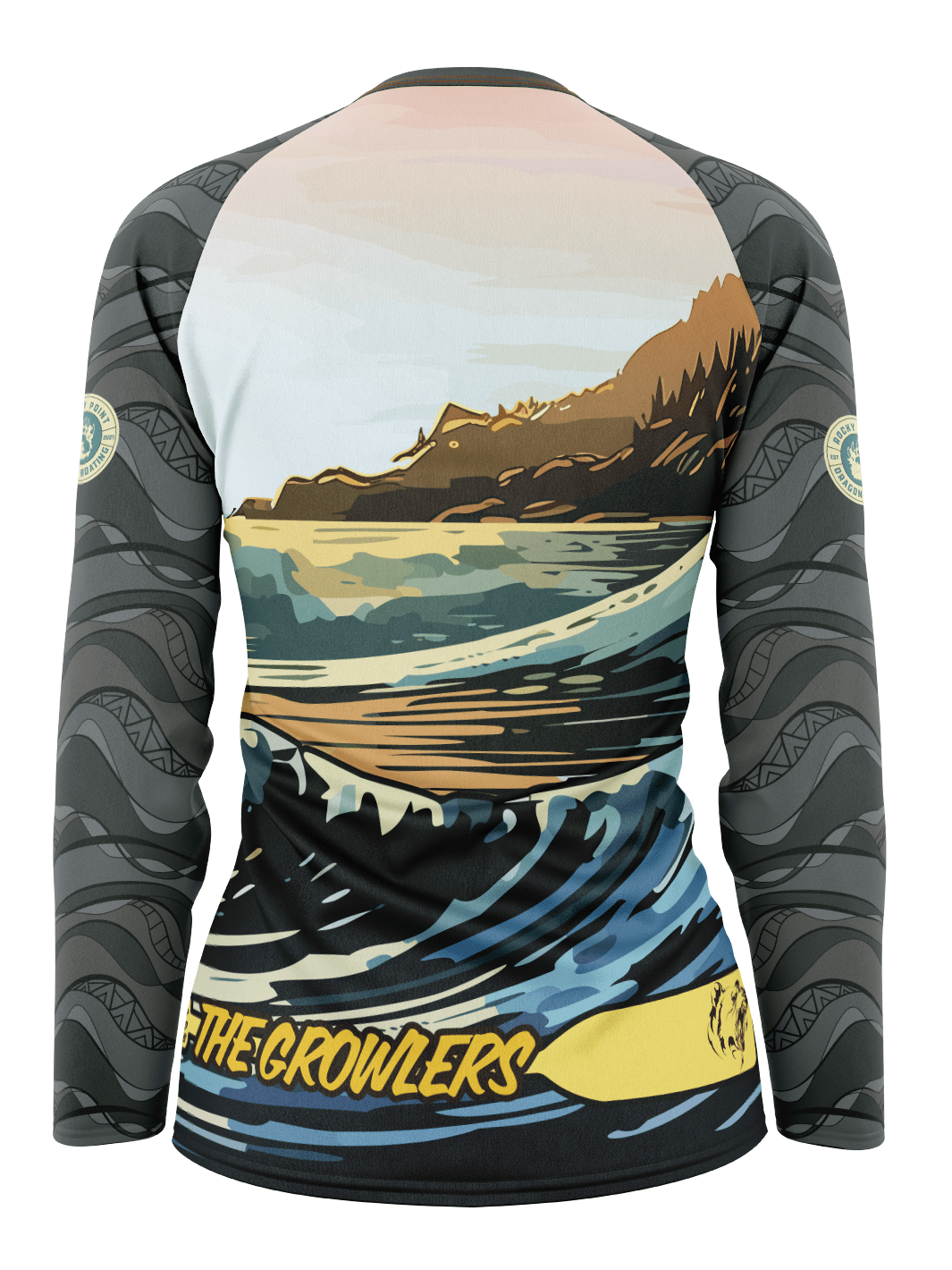 Moody Growlers | Women's Athletic Jersey Long Sleeve - Oddball Workshop