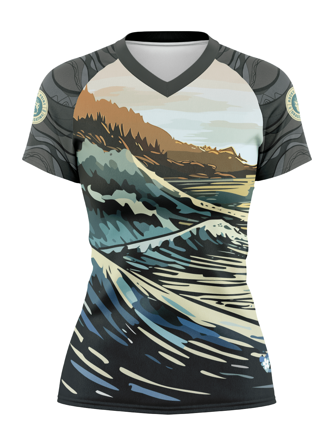 Moody Growlers | Women's Athletic Jersey Short Sleeve - Oddball Workshop