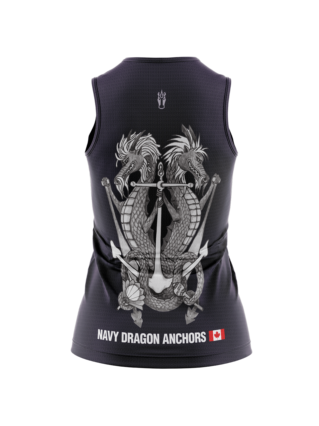 Navy Dragon Anchors | Women's Prime Sleeveless Top - Oddball Workshop