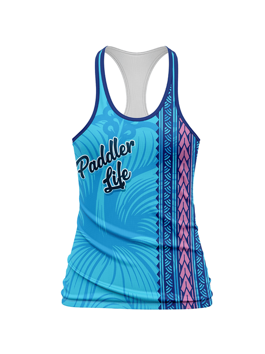 Paddler Life | Hibiscus Women's Relaxed Tank Top - Oddball Workshop