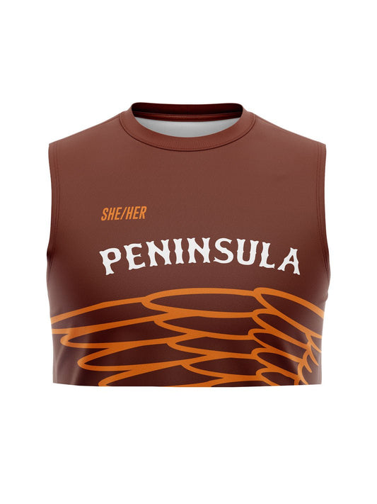 Peninsula RD | Unisex Sleeveless Top Crop - Oddball Workshop