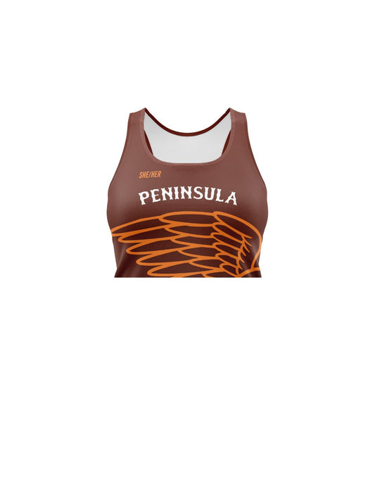 Peninsula RD | Women's Athletic Tank Top Crop - Oddball Workshop