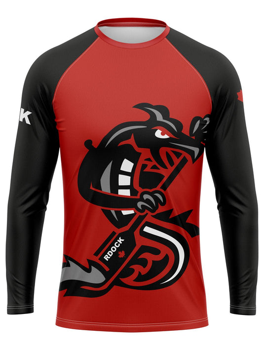 Raging Dragons | Unisex Athletic Jersey Long Sleeve - Oddball Workshop