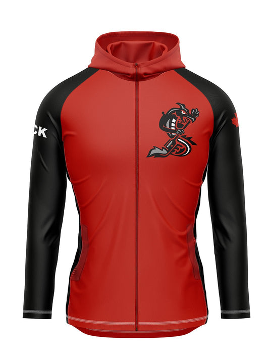 Raging Dragons | Women's Cascade Lt Wt Jacket Hooded - Oddball Workshop