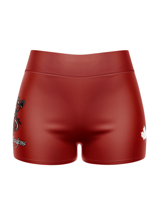Raging Dragons | Women's Spandex Shorts - Oddball Workshop