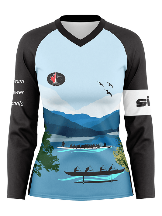 Sudden Impact | Women's Athletic Jersey Long Sleeve - Oddball Workshop
