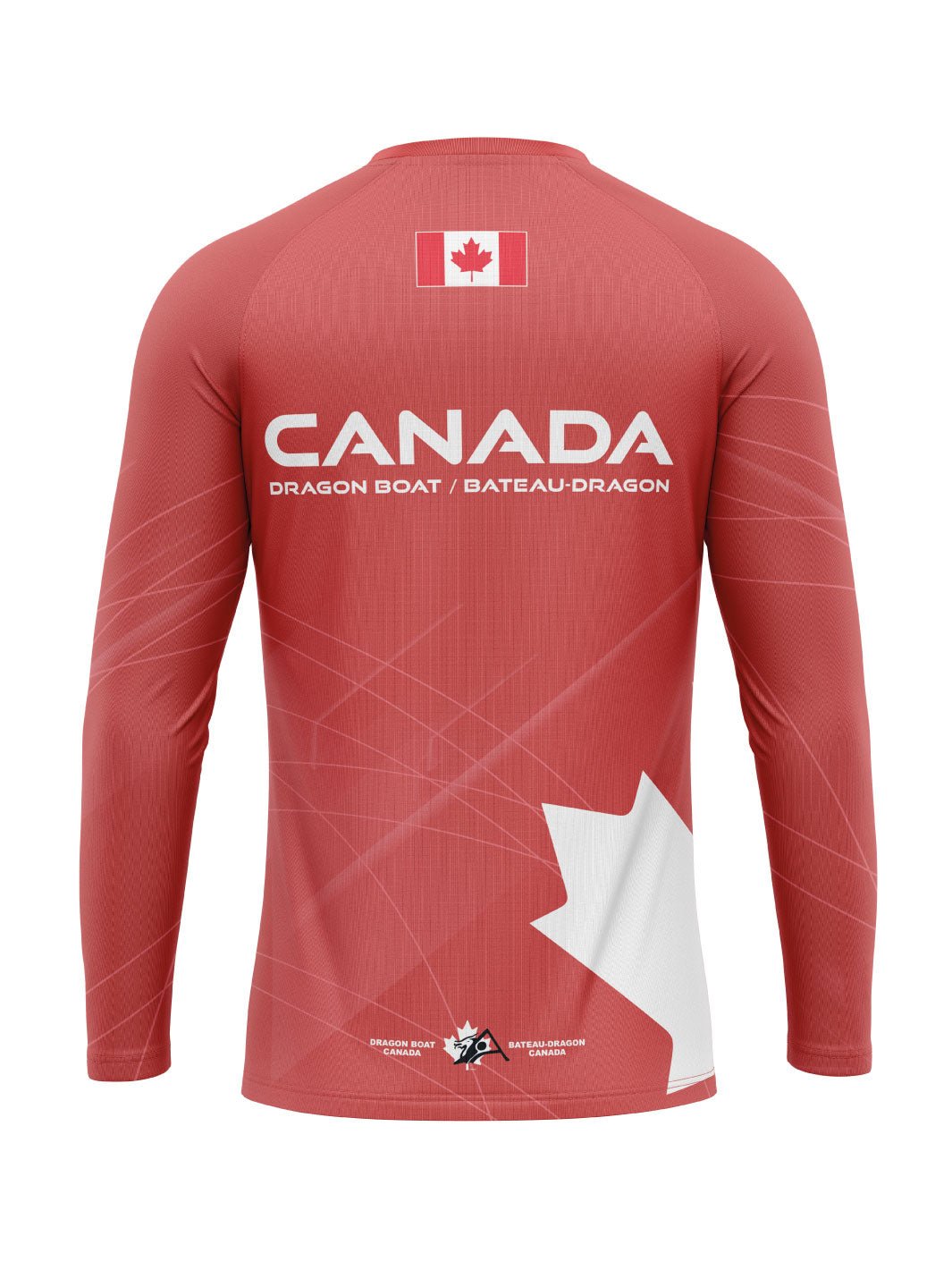 Team Canada Dragon Boat Supporters | Men's Athletic Jersey Long Sleeve - Oddball Workshop