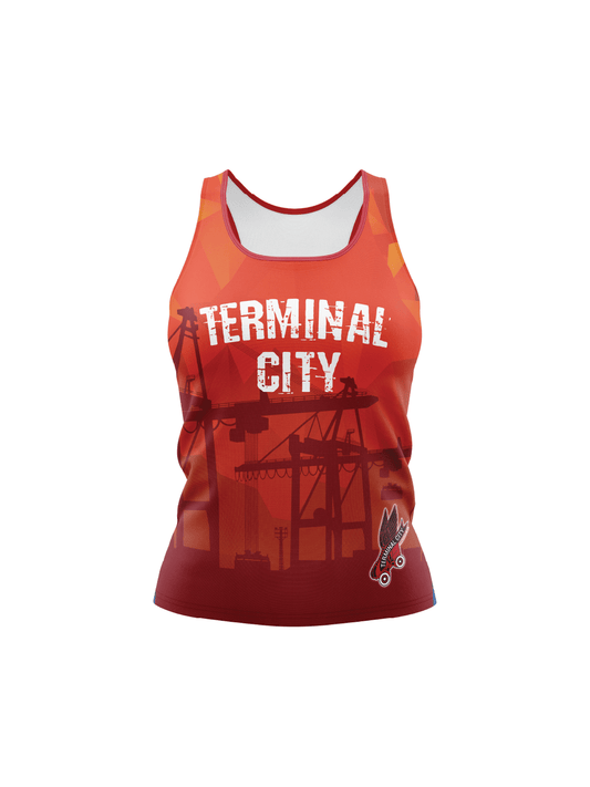 Terminal City Roller Derby | Women's Athletic Tank Top - Oddball Workshop