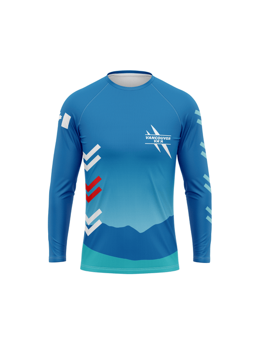 Vancouver Va'a | Men's Athletic Jersey Long Sleeve - Oddball Workshop