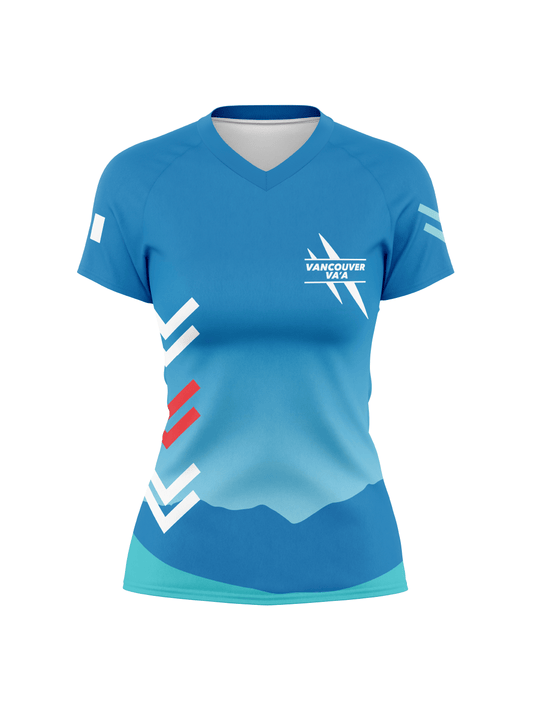 Vancouver Va'a | Women's Athletic Jersey Short Sleeve - Oddball Workshop
