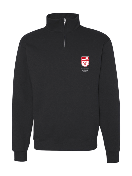 Canoe Kayak Ontario | Unisex Nublend Cadet Collar Quarter - Zip Sweatshirt - Oddball Workshop