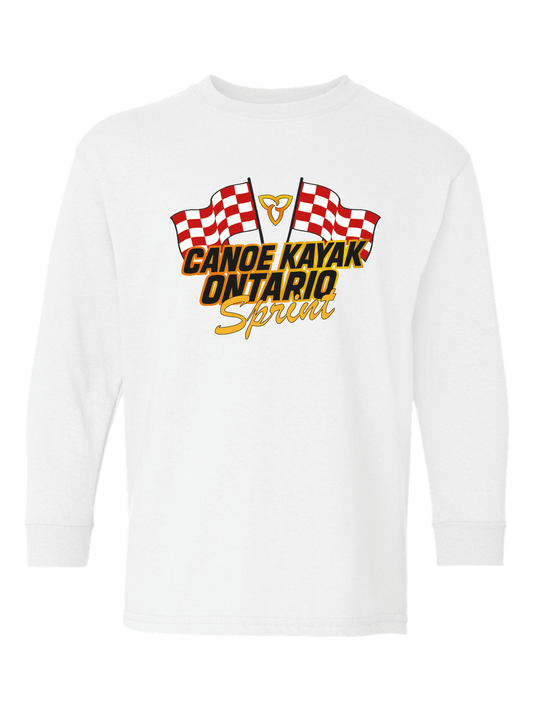 Canoe Kayak Ontario | Youth Heavy Cotton Long Sleeve T-Shirt - Oddball Workshop