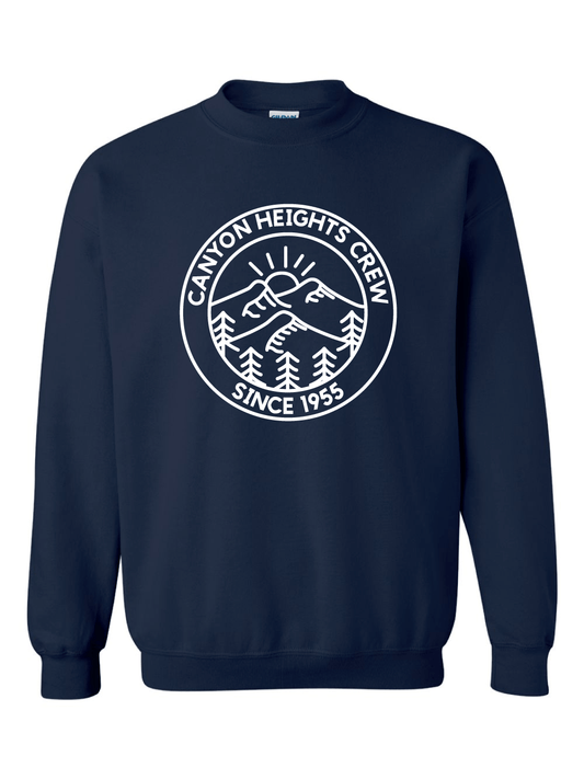 Canyon Heights Elementary | Gildan Heavy Blend Crewneck Sweatshirt (Front Logo) - Oddball Workshop