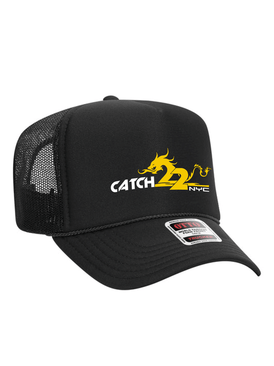 Catch 22 NYC | 5 Panel High Crown Trucker Hat - Oddball Workshop