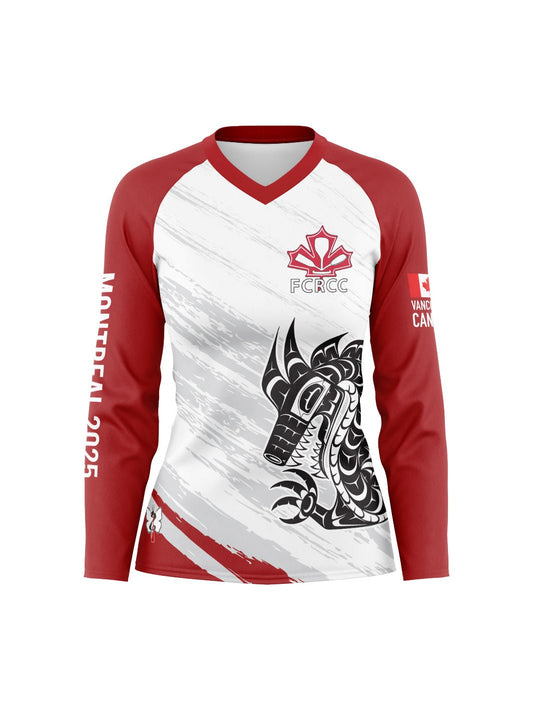 FCM Women's Sponsor Athletic Jersey Long Sleeve - Oddball Workshop