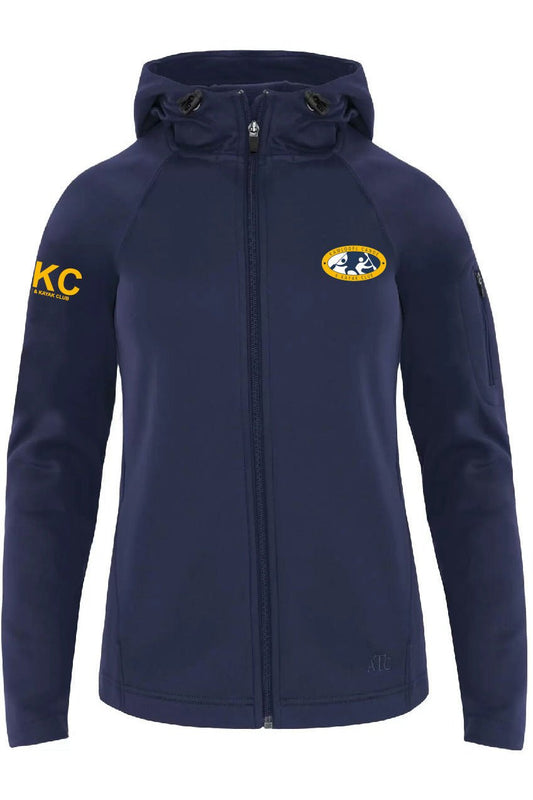 KCKC Women's PTECH Fleece Hooded Jacket (Left Chest Logo & Right Arm Text) - Oddball Workshop