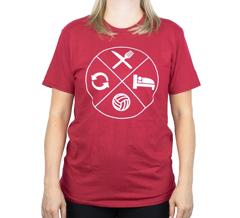 Canuck ESVR (Eat Sleep Volleyball Repeat) T-shirt - Oddball Workshop