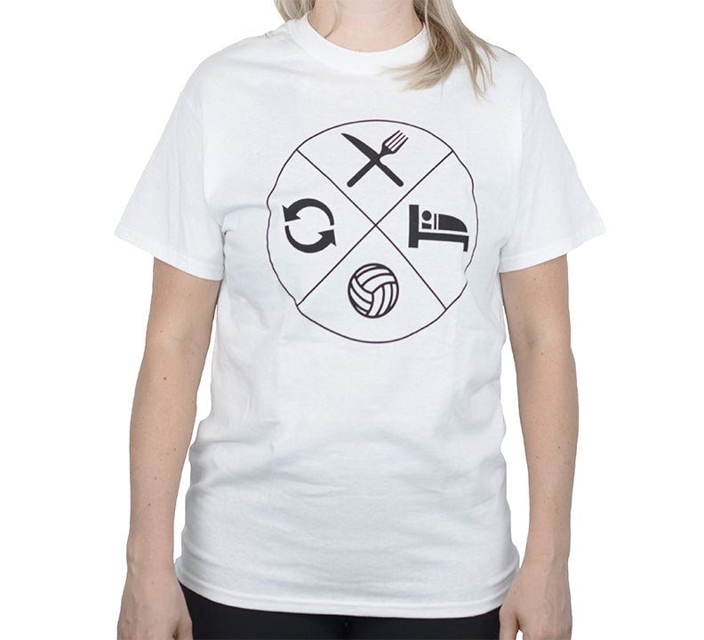 Canuck ESVR (Eat Sleep Volleyball Repeat) T-shirt - Oddball Workshop