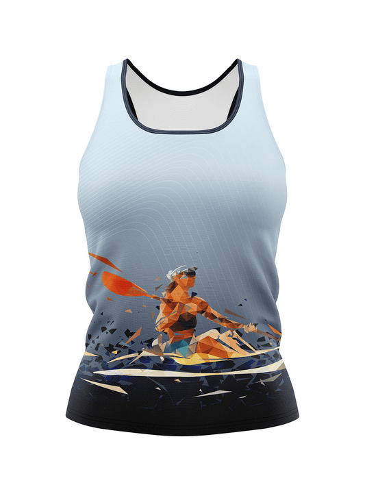 Slate Kayak H2O Women's Athletic Tank Top - Oddball Workshop