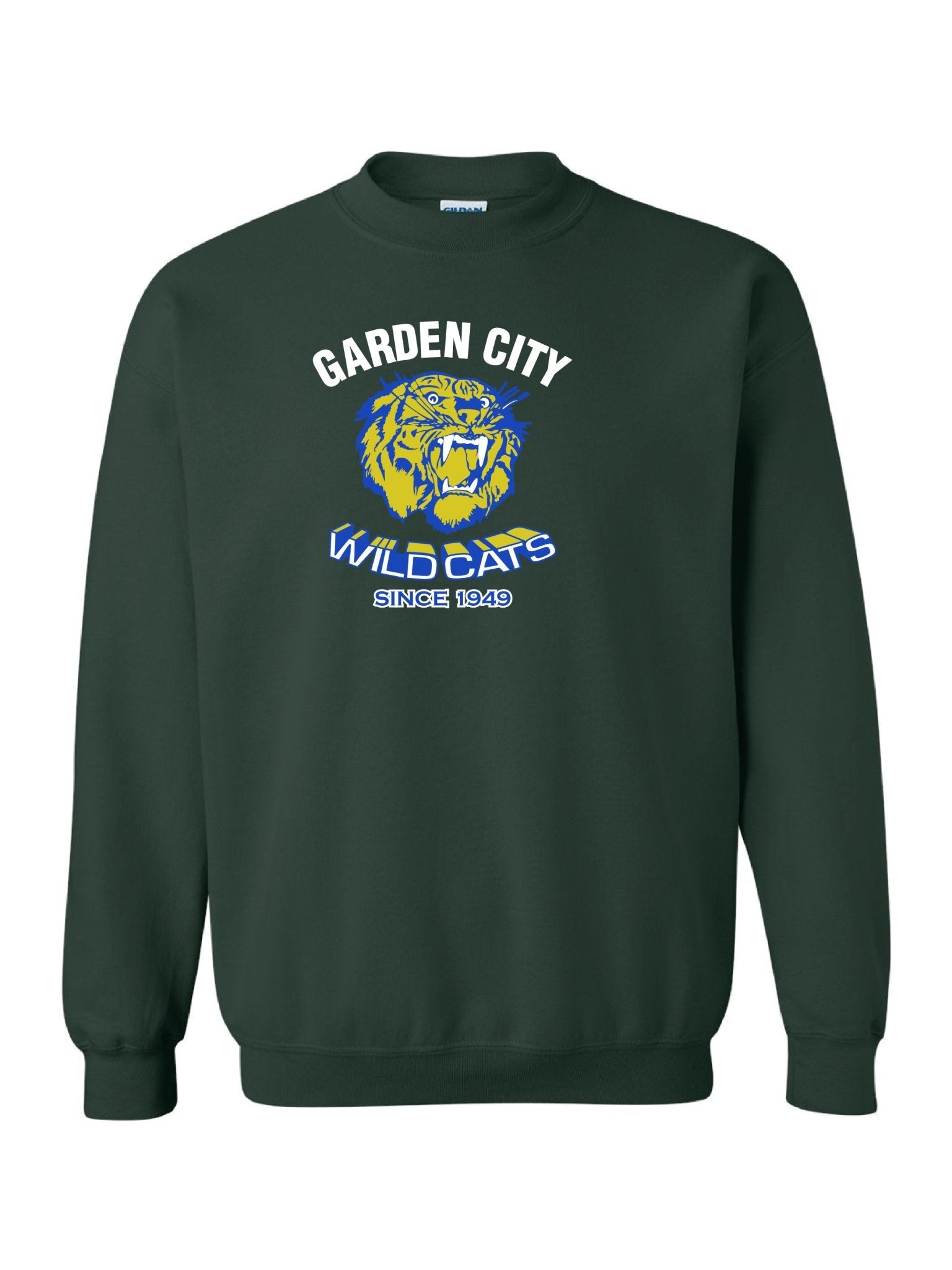 Adult Garden City Wildcats Since 1949 Crewneck Sweatshirt