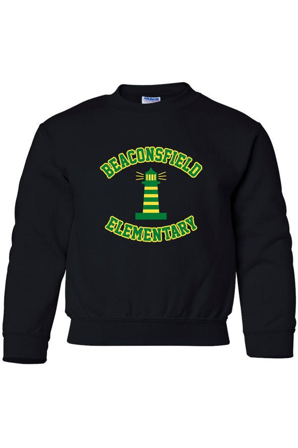 Beaconsfield Full Logo (2 Colors) Youth Crewneck Sweatshirt - Oddball Workshop