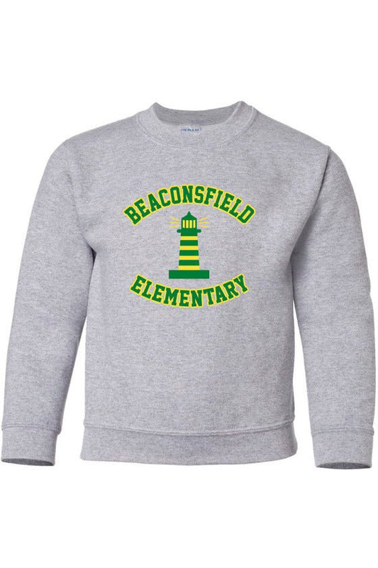 Beaconsfield Full Logo (2 Colors) Youth Crewneck Sweatshirt - Oddball Workshop